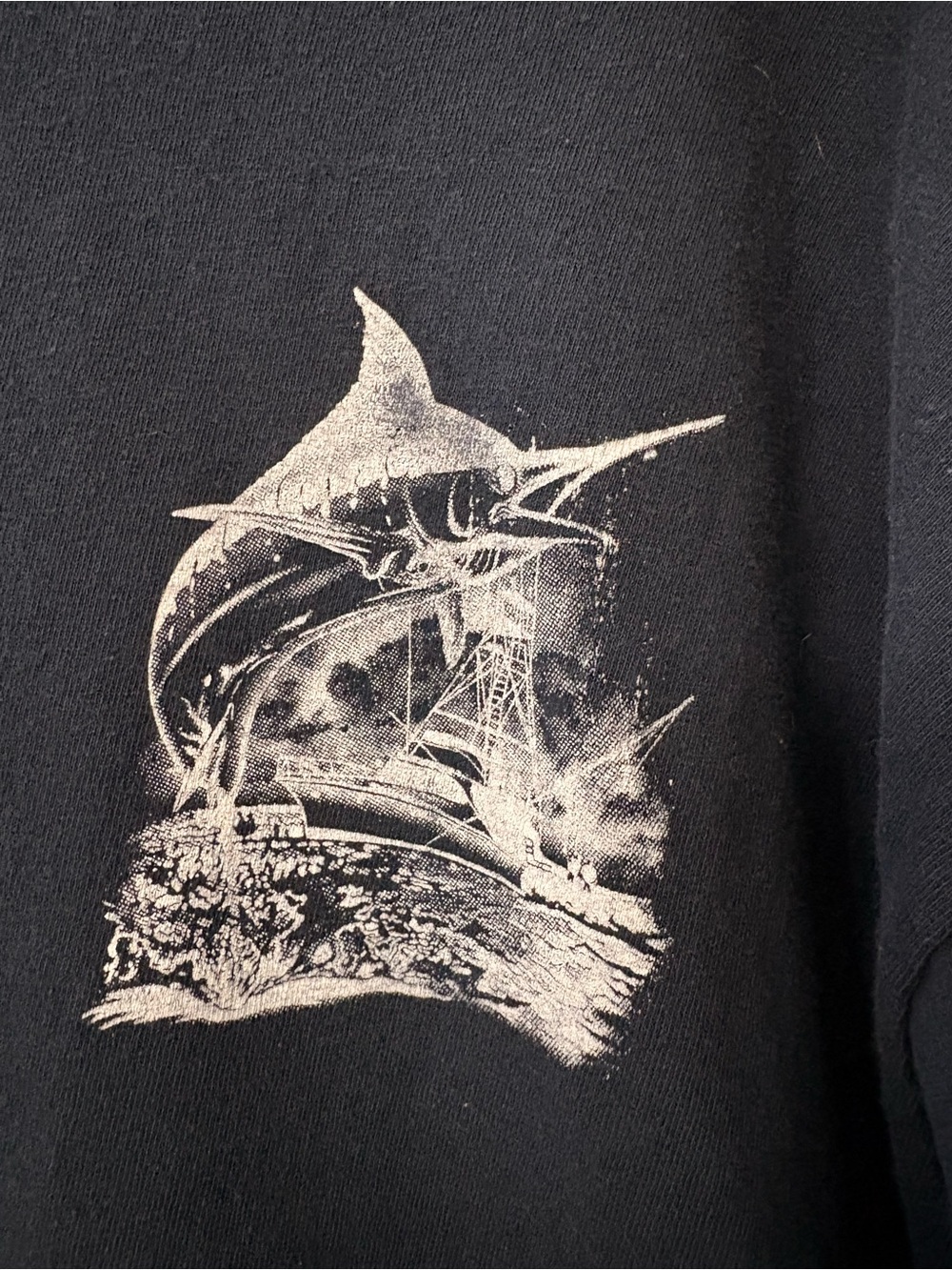2 For $18 Sale ~Men's Short Sleeve Graphic Tee - Navy Blue